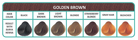 Kleurenkaart golden brown bij Bio Amable