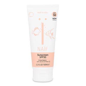 Zonnebrandcr&egrave;me Baby &amp; Kind SPF 50 | Na&iuml;f