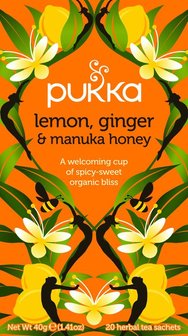 Citroen, Gember &amp; Manuka honing | Pukka Org. Teas