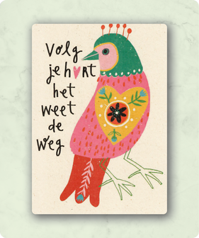 Kaart: Volg je hart het weet de weg