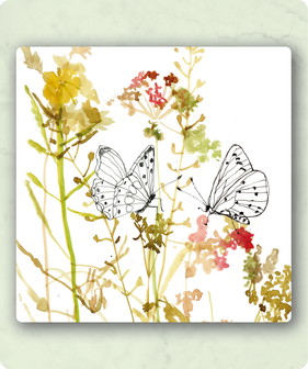 Kaart: Vlinders &amp; bloemen | Zintenz