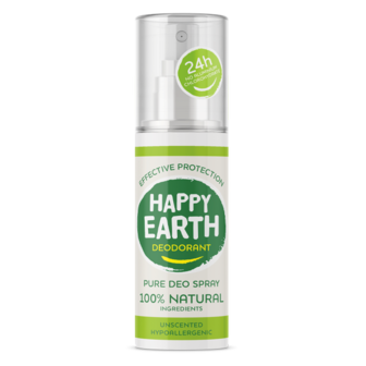 Pure Deo Spray: Unscented Hypoallergenic | Happy Earth