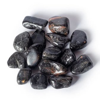 Zwarte toermalijn trommelstenen | 500 gram