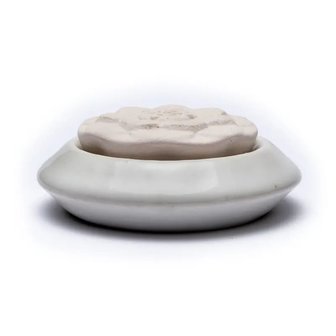 Geursteen lotus | Witte schotel
