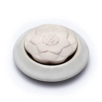 Geursteen lotus witte schotel
