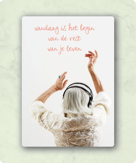 Kaart: Vandaag is het begin van de rest van je leven