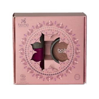 Copper glow cadeauset | Boho green make-up