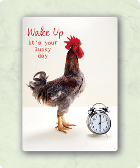 Kaart: Wake up it&#039;s your lucky day | Zintenz