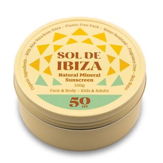 Vegan Zonnebrand SPF 50 In Blikje | Sol de Ibiza