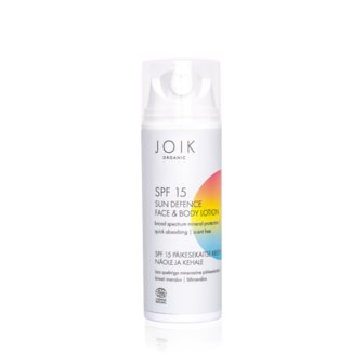 Sun defence lotion face & body SPF15 | Joik 