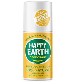 Deodorant roll-on Jasmine &amp; Ho Wood | Happy Earth