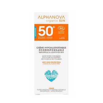 Zonnebrandcr&egrave;me gezicht  SPF50 | Alphanova sun