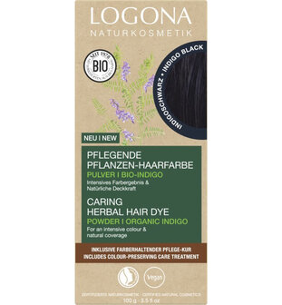 Indigo zwart plantaardige haarkleuring | Logona