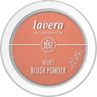 Velvet blush powder: Rosy Peach | Lavera