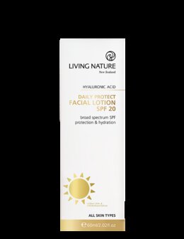 Daily protect facial lotion SPF20 | Living Nature