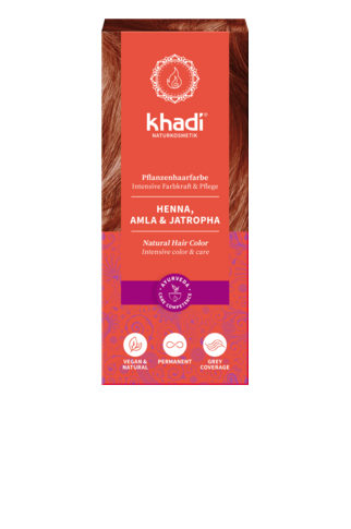 Hair Colour: Henna Amla &amp; Jatropha | Khadi