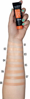 Liquid foundation swatches | PuroBIO