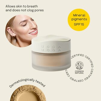 Foundation powder amber sand | Uoga Uoga