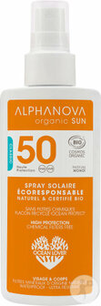 Sun spray SPF 50 voor gezicht en lichaam | Alphanova
