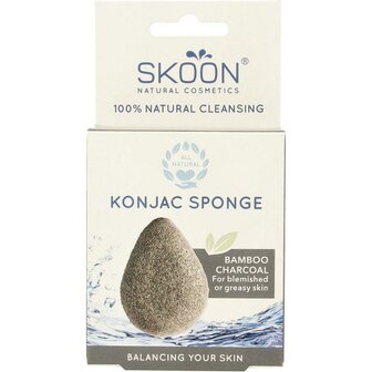 Bamboo Charcoal konjac sponge | Skoon