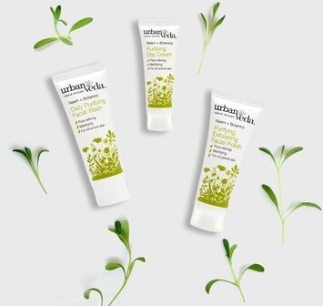 Travelsize face wash, scrub en dagcr&egrave;me | Urban Veda