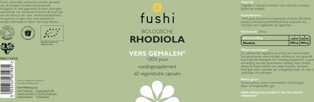 Fushi - Biologische Rhodiola
