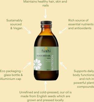 Fushi - Fushi Organic Black Cumin Seed Oil, 100ml