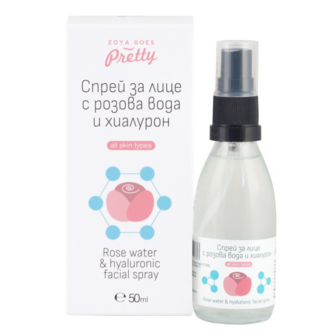 Rose Water &amp; Hyaluronic Facial Spray &ndash; 50 ml