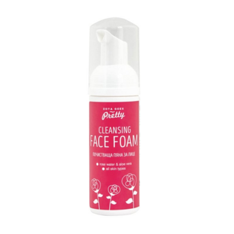 Cleansing face foam Rose &amp; Aloe - 50 ml