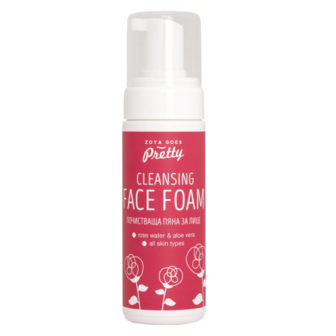 Cleansing face foam Rose &amp; Aloe - 150 ml