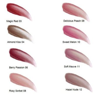 Kleuren lipgloss van Lavera