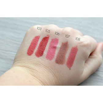 Swatches BoHo lipsticks