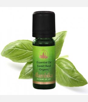 Alambika - Etherische olie: Basil Sweet (Linalool) / Zoete Basilicum Biologisch Gecertificeerd