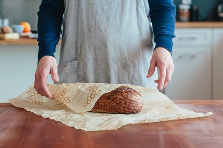 Bijenwas doek voor heel brood