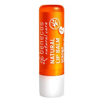 Natuurlijke lippenbalsem met sinaasappel