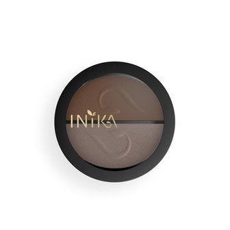 INIKA - Pressed Mineral Eyeshadow Duo: Choc Coffee