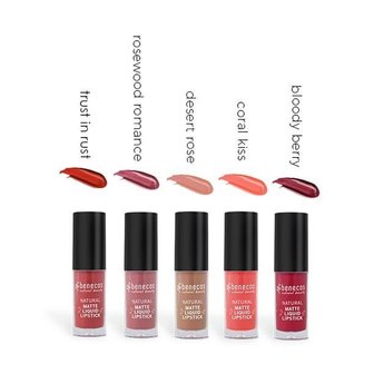 Benecos -  Natural Mat Liquid Lipstick: Desert Rose