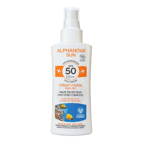 Parfumvrije zonnebrand SPF 50 | Travelsize