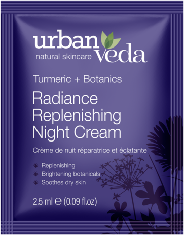 Sachet Radiance replenishing night cream | Urban Veda
