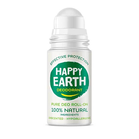 Pure Deo Roll-On: Unscented Hypoallergenic | Happy Earth