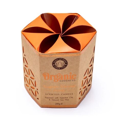 Geurkaars sojawas Orange | Organic Goodness