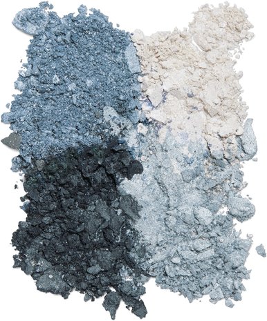 4 kleuren blauw en witte oogschaduw | Lavera