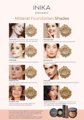 Shade finder foundation powder | Inika Organic