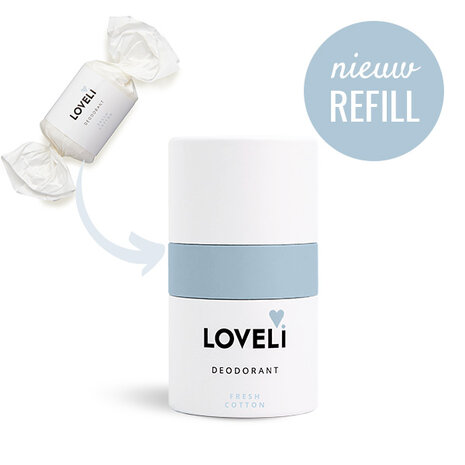 Refill Deodorant fresh cotton XL | Loveli