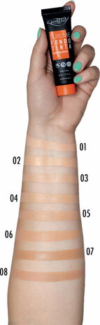 Liquid foundation swatches | PuroBIO