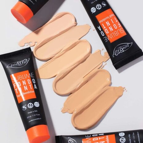 6 kleuren liquid foundation | Purobio