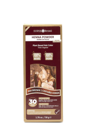 Henna Haarkleuring: Powder Ash Brown | Surya Brasil