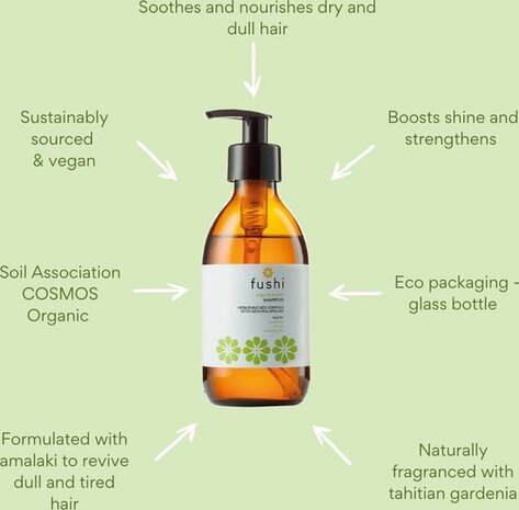 Fushi - Argan & Amalaki Shampoo GLASS BOTTLE
