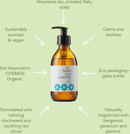 Fushi - Scalp Soother Herbal Shampoo GLASS BOTTLE