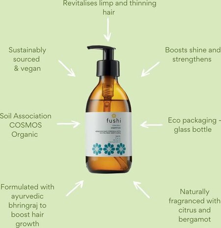 Fushi - Stimulator Herbal Shampoo GLASS BOTTLE